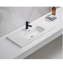 Раковина Gid 9010s 71159 встраиваемая сверху белая 101.5x46.5x17