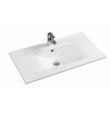 Раковина Gid NYJ807-100 71118 встраиваемая сверху белая 101.5x46.5x17