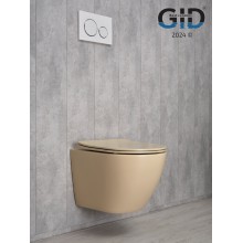 Унитаз подвесной Gid Sr2198 62210Y светло-коричневый матовый 49x36x35.5