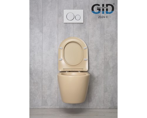 Унитаз подвесной Gid Sr2198 62210Y светло-коричневый матовый 49x36x35.5