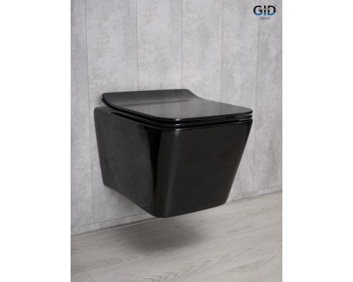 Унитаз подвесной Gid Tr2144BL 62224Y черная глянцевая 52x36x33.5 Унитаз подвесной Gid Tr2144BL 62224Y черная глянцевая 52x36x33.5