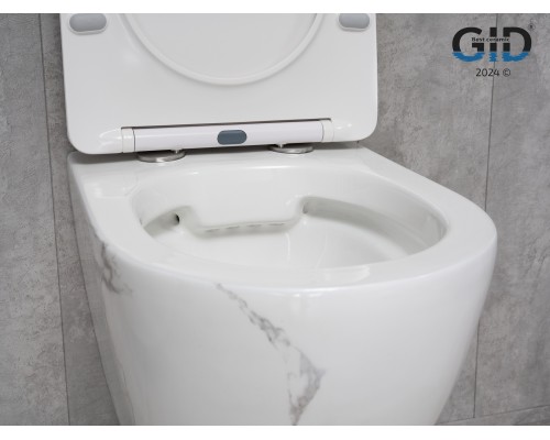 Унитаз подвесной Gid Ws2198 (СС) 62228Y под камень глянцевый 49x36x35.5