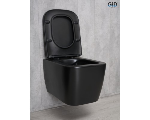 Унитаз подвесной Gid Tr2140Bm 62255Y черный матовый 51x35x37.5 Унитаз подвесной Gid Tr2140Bm 62255Y черный матовый 51x35x37.5