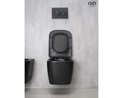Унитаз подвесной Gid Tr2140Bm 62255Y черный матовый 51x35x37.5 Унитаз подвесной Gid Tr2140Bm 62255Y черный матовый 51x35x37.5
