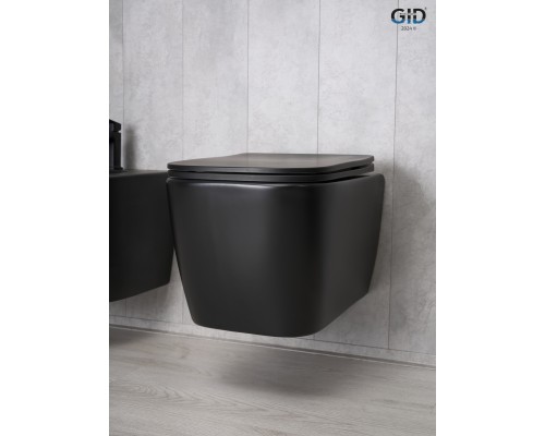 Унитаз подвесной Gid Tr2140Bm 62255Y черный матовый 51x35x37.5 Унитаз подвесной Gid Tr2140Bm 62255Y черный матовый 51x35x37.5