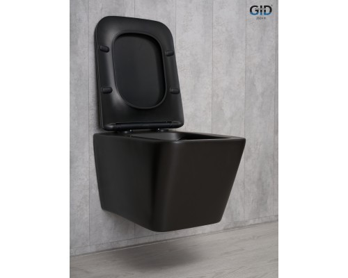 Унитаз подвесной Gid Tr2144Bm 62225Y черный матовый 52x36x33.5 Унитаз подвесной Gid Tr2144Bm 62225Y черный матовый 52x36x33.5
