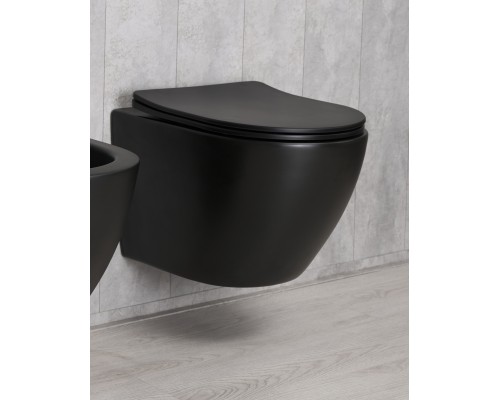 Унитаз подвесной Gid Bm2198 62226Y черный матовый 49x36x35.5 Унитаз подвесной Gid Bm2198 62226Y черный матовый 49x36x35.5