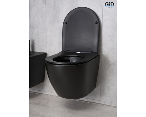 Унитаз подвесной Gid Bm2198 62226Y черный матовый 49x36x35.5 Унитаз подвесной Gid Bm2198 62226Y черный матовый 49x36x35.5