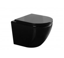 Унитаз подвесной Gid Tr2122BL 62237Y черная глянцевая 51x36x36