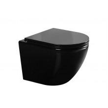 Унитаз подвесной Gid Tr2122BL 62237Y черная глянцевая 51x36x36
