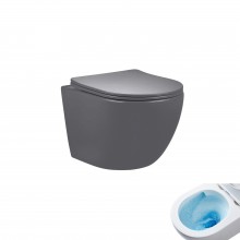 Унитаз подвесной Tornado Gid Tr2122TF-Dgm 62260Y серый матовый 49x36x36