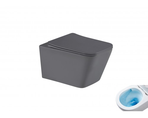 Унитаз подвесной Tornado Gid Tr2143TF-Dgm 62304Y серый матовый 49x34x36