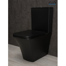 Унитаз напольный Gid Tn2184Bm 62252Y черный матовый 62.5x37x83