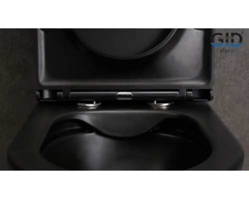 Унитаз напольный Gid Tn2189Bm 62248Y черный матовый 64.5x38.5x82.5