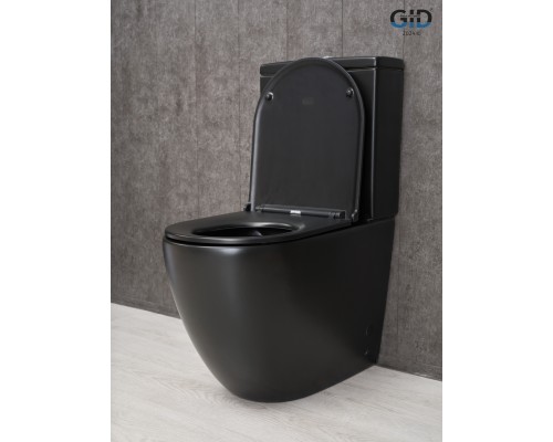 Унитаз напольный Gid Tn2188Bm 62250Y черный матовый 62.5x38.5x84