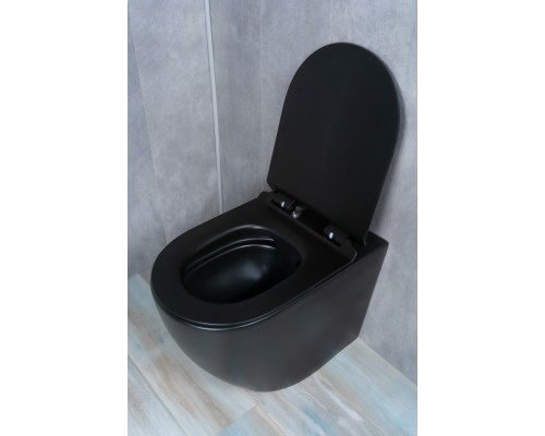 Унитаз приставной Gid TRS-269BM 62214Y черный матовый 56x36.5x42 Унитаз приставной Gid TRS-269BM 62214Y черный матовый 56x36.5x42