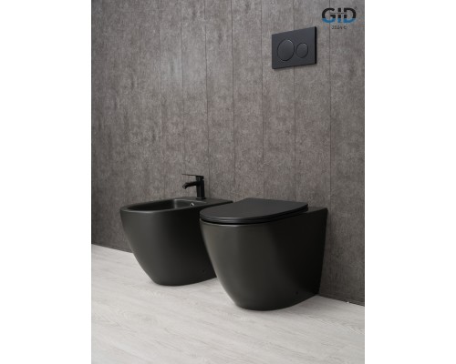 Унитаз приставной Gid TRS-269BM 62214Y черный матовый 56x36.5x42 Унитаз приставной Gid TRS-269BM 62214Y черный матовый 56x36.5x42