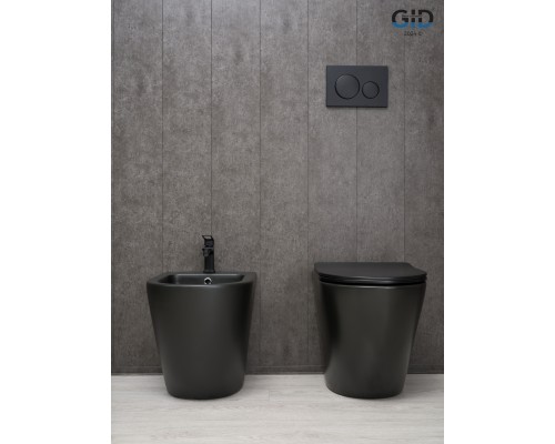 Унитаз приставной Gid TRS-269BM 62214Y черный матовый 56x36.5x42 Унитаз приставной Gid TRS-269BM 62214Y черный матовый 56x36.5x42