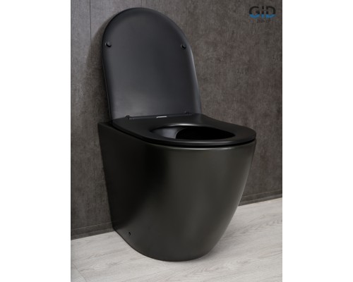 Унитаз приставной Gid TRS-269BM 62214Y черный матовый 56x36.5x42 Унитаз приставной Gid TRS-269BM 62214Y черный матовый 56x36.5x42