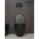 Унитаз приставной Gid TRS-263BM 62212Y черный матовый 56x36x41