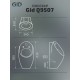 Подвесной сенсорный писсуар Gid Q9507 91112 белый 34x34x63