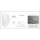 Подвесной сенсорный писсуар Gid Q9510 91115 белый 33x40x60.5