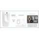 Подвесной сенсорный писсуар Gid Q9505 91110 белый 41x38x83