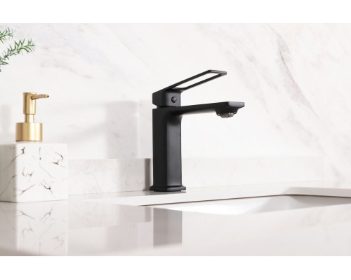 Смеситель для раковины Gid Niagara L057-BM-K L057BMK черный матовый Смеситель для раковины Gid Niagara L057-BM-K L057BMK черный матовый