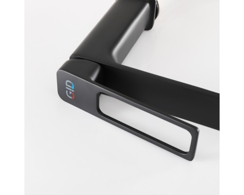 Смеситель для раковины Gid Niagara L057-BM-K L057BMK черный матовый Смеситель для раковины Gid Niagara L057-BM-K L057BMK черный матовый