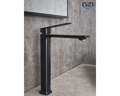 Смеситель высокий для раковины Gid Niagara L057-BM-D L057BMD черный матовый Смеситель высокий для раковины Gid Niagara L057-BM-D L057BMD черный матовый