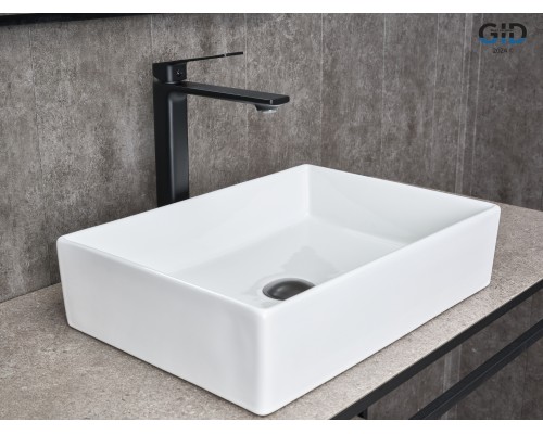 Смеситель высокий для раковины Gid Niagara L057-BM-D L057BMD черный матовый Смеситель высокий для раковины Gid Niagara L057-BM-D L057BMD черный матовый