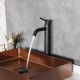Смеситель высокий для раковины Gid Inga SS096-BM-D SS096BMD черный матовый