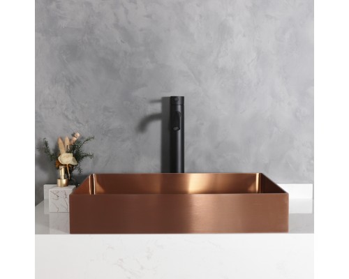 Смеситель высокий для раковины Gid Inga SS096-BM-D SS096BMD черный матовый