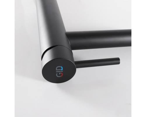 Смеситель высокий для раковины Gid Berlin SS080-BM-D SS080BMD черный матовый Смеситель высокий для раковины Gid Berlin SS080-BM-D SS080BMD черный матовый