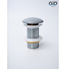 Донный клапан Gid без перелива  Gmh100 74401K серый матовый 7x7x10