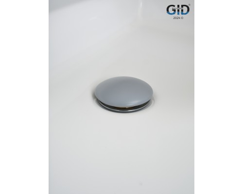 Донный клапан Gid без перелива  Gmh100 74401K серый матовый 7x7x10