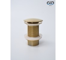 Донный клапан Gid без перелива G100 73301K золото 7x7x10