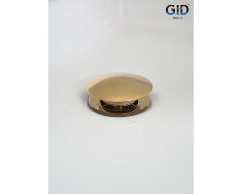 Донный клапан Gid без перелива G100 73301K золото 7x7x10