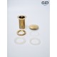 Донный клапан Gid без перелива G100 73301K золото 7x7x10