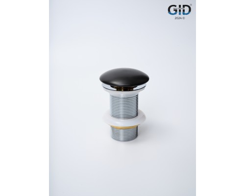 Донный клапан Gid без перелива Blm100 74402K черный матовый 7x7x10
