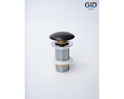 Донный клапан Gid без перелива Blm100 74402K черный матовый 7x7x10