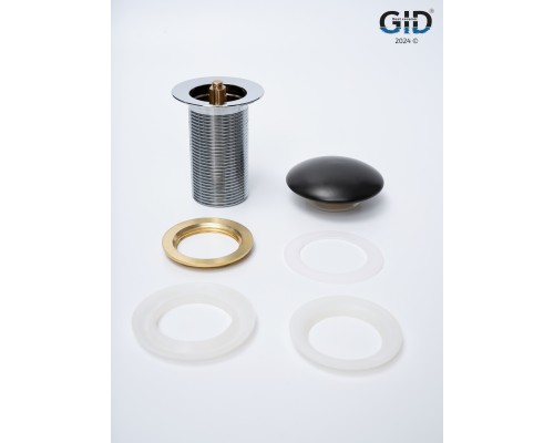 Донный клапан Gid без перелива Blm100 74402K черный матовый 7x7x10