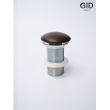 Донный клапан Gid без перелива Br100 74406K коричневый матовый 7x7x10