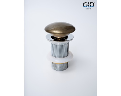 Донный клапан Gid без перелива Bzk100 74404K бронза 7x7x10