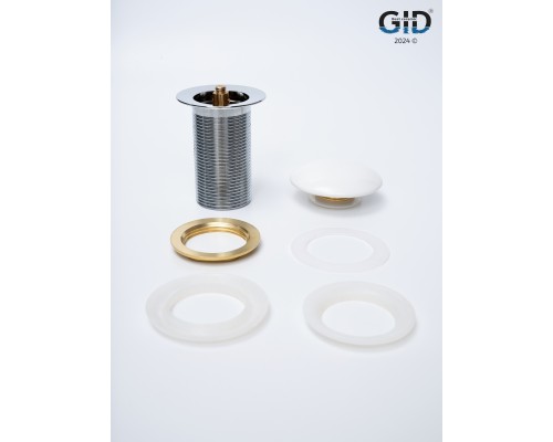 Донный клапан Gid без перелива Wh100 71101K белый 7x7x10