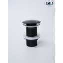 Донный клапан Gid без перелива G-54BL 76601K черный глянцевый 7x7x10