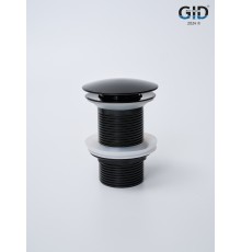 Донный клапан Gid без перелива G-54BL 76601K черный глянцевый 7x7x10