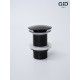 Донный клапан Gid без перелива G-54BL 76601K черный глянцевый 7x7x10