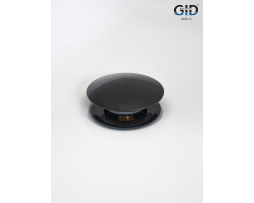 Донный клапан Gid без перелива G-54BL 76601K черный глянцевый 7x7x10
