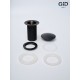 Донный клапан Gid без перелива G-55BM 76602K черный матовый 7x7x10